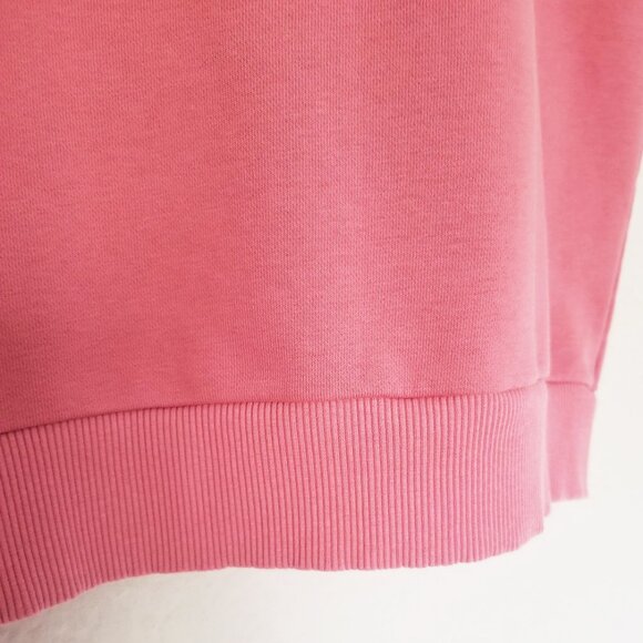 Armani Exchange Short Sleeve Crewneck Sweatshirt M Snap Button Side Pink Lounge - Picture 11 of 13